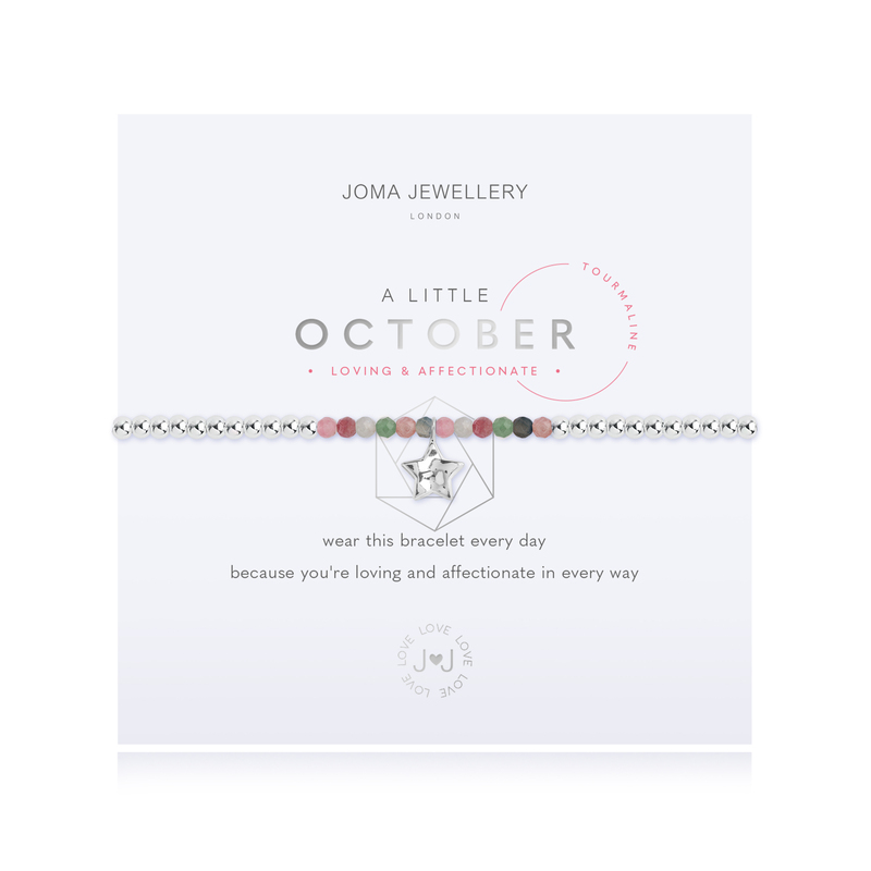 'October' A Little Birthstone Bracelet