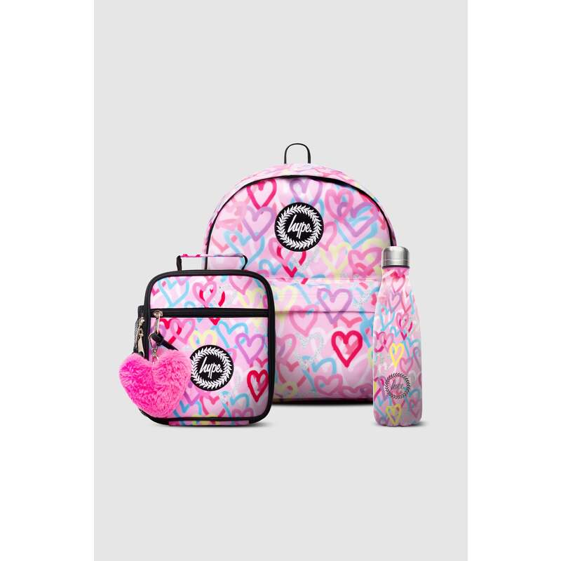 HYPE KIDS PINK GRAFFITI HEARTS BUNDLE