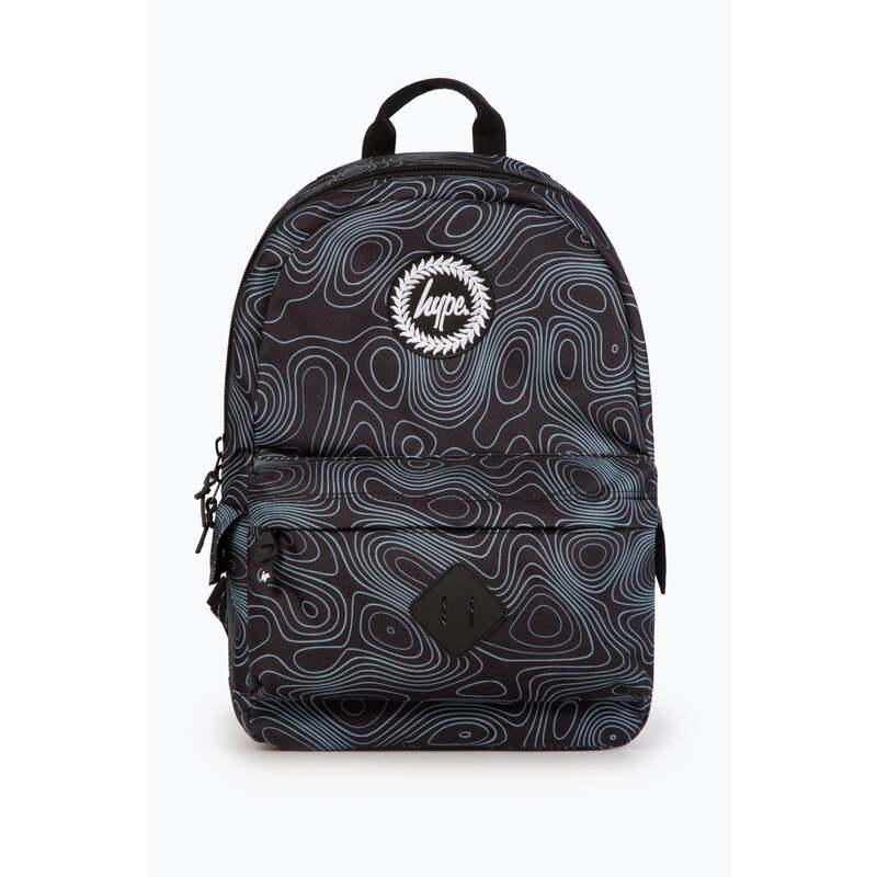 HYPE BLACK TOPOGRAPHIC BACKPACK