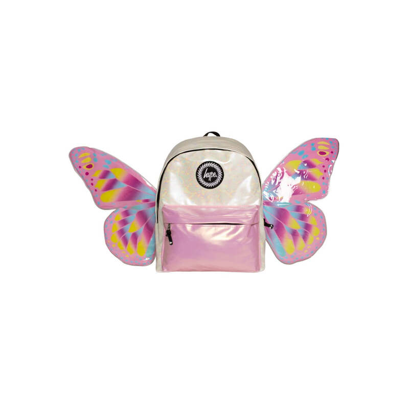 HYPE IRIDESCENT PINK 3D BUTTERFLY BACKPACK