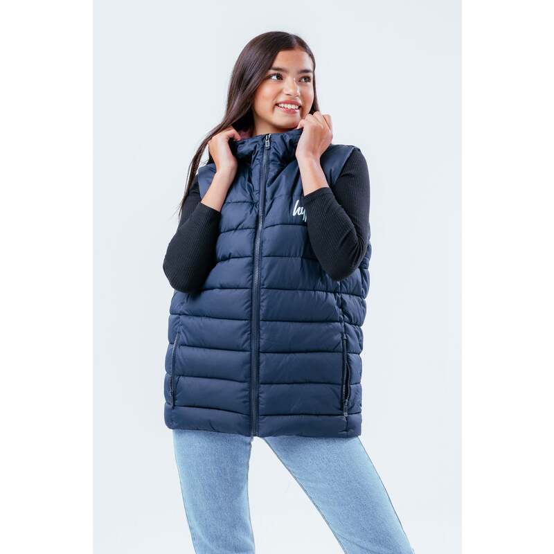 HYPE NAVY PINK GIRLS GILET