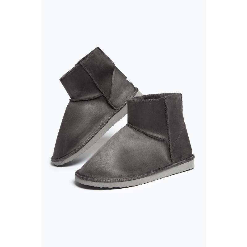 HYPE GREY WOMENS SLIPPERS BOOT