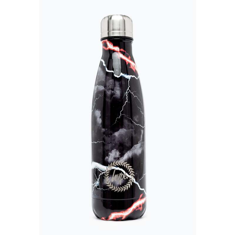 HYPE UNISEX BLACK SMOKEY STORM OUTLINE CREST BOTTLE