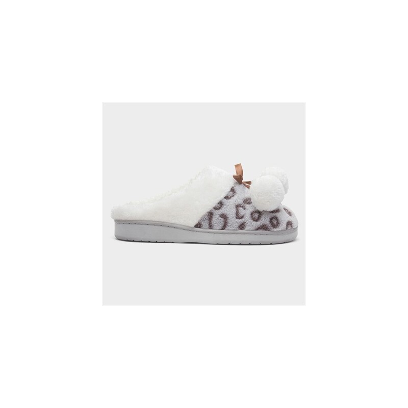 The Slipper Company Womens Grey Leopard Mule