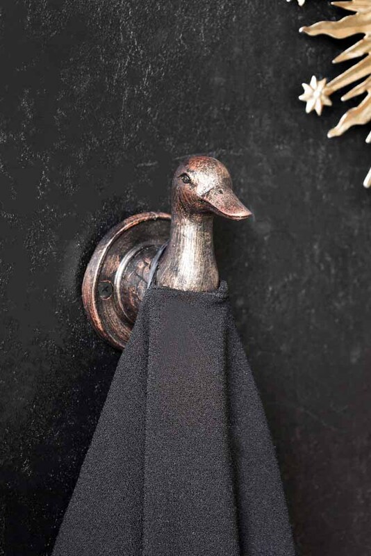 Antique Copper Duck Head Wall Hook