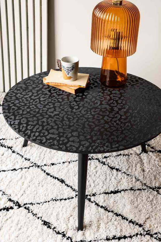 Black Leopard Love Coffee Table