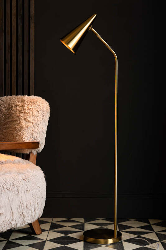 Contemporary Brass Floor Lamp