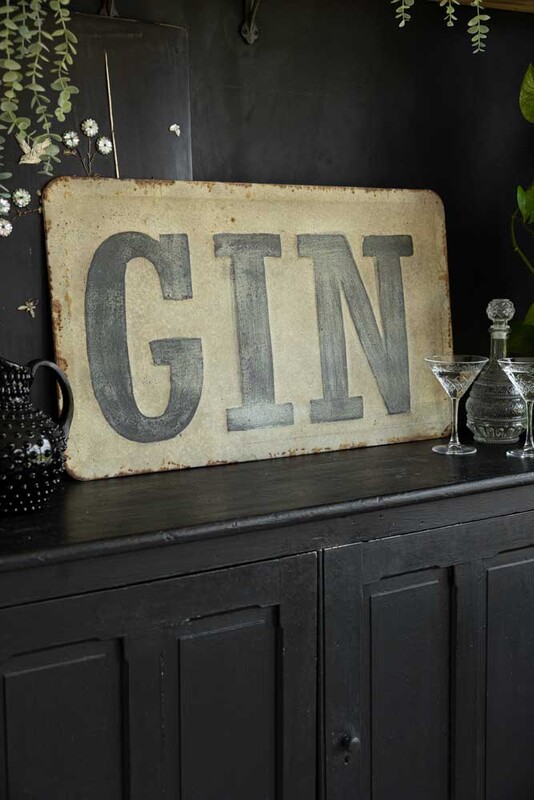 Gin Metal Wall Art Sign