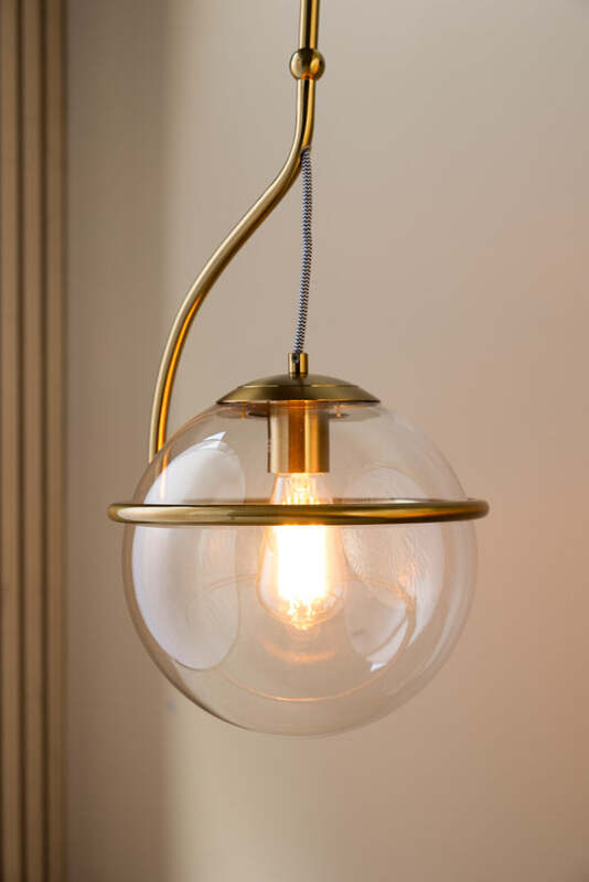 Glass Globe Ceiling Light