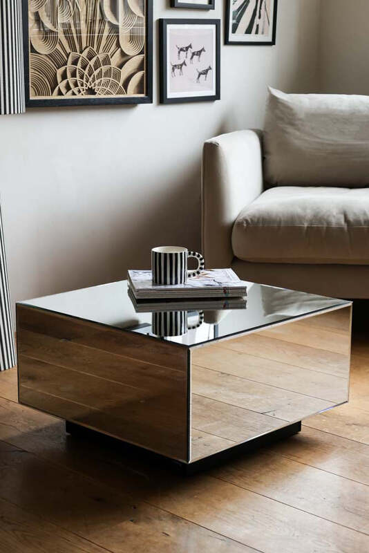 HKliving Mirror Block Coffee Table