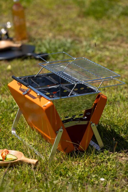 Portable Suitcase BBQ - Burnt Orange