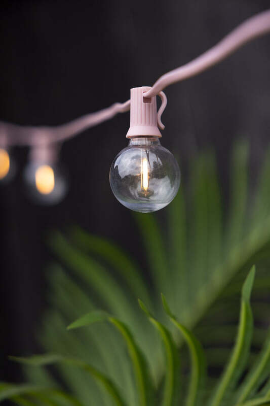 Pretty Pink Festoon Lights - Suitable For Outdoors