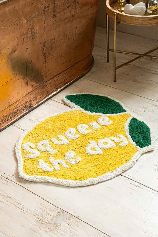 Squeeze The Day Lemon Bath Mat