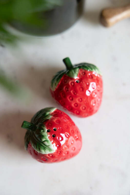 Strawberry Salt & Pepper Shakers