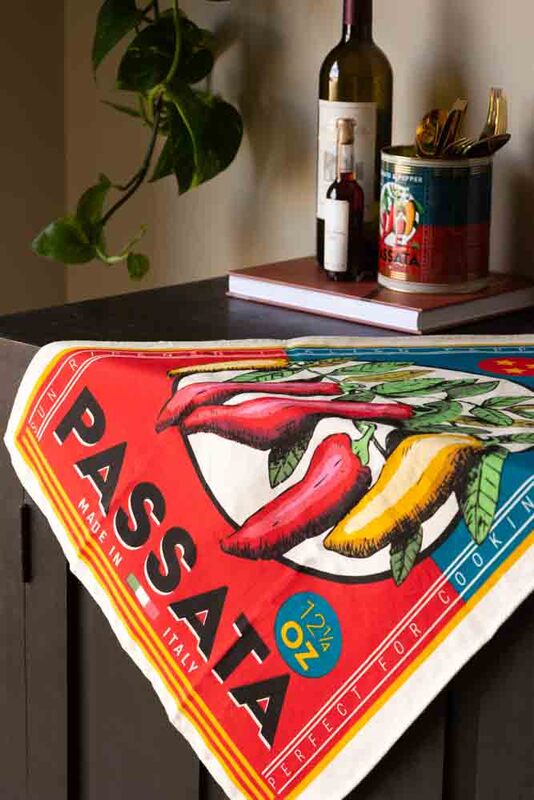 Vintage Passata Tea Towel