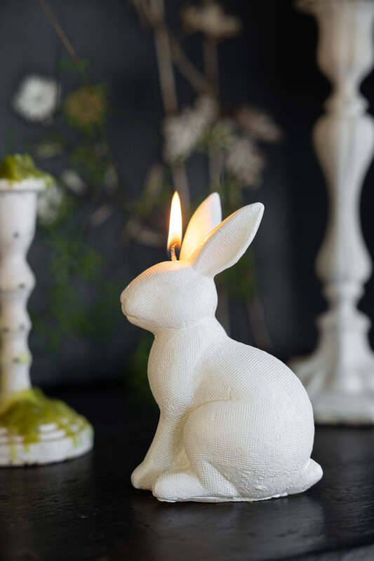 White Rabbit Candle