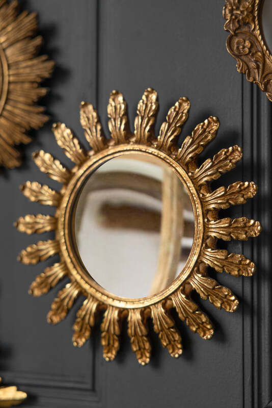 Antique Gold Decorative Frame Convex Mirror