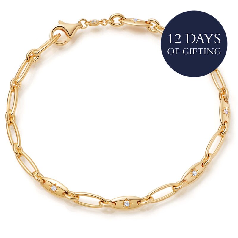 Gold Orbit Chain Bracelet