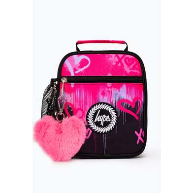 HYPE PINK HEARTS DRIP LUNCH BOX